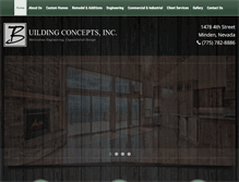 Tablet Screenshot of bldgconcepts.com